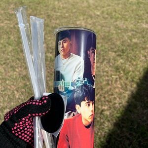 Custom Musician Themed Tumbler with Straws